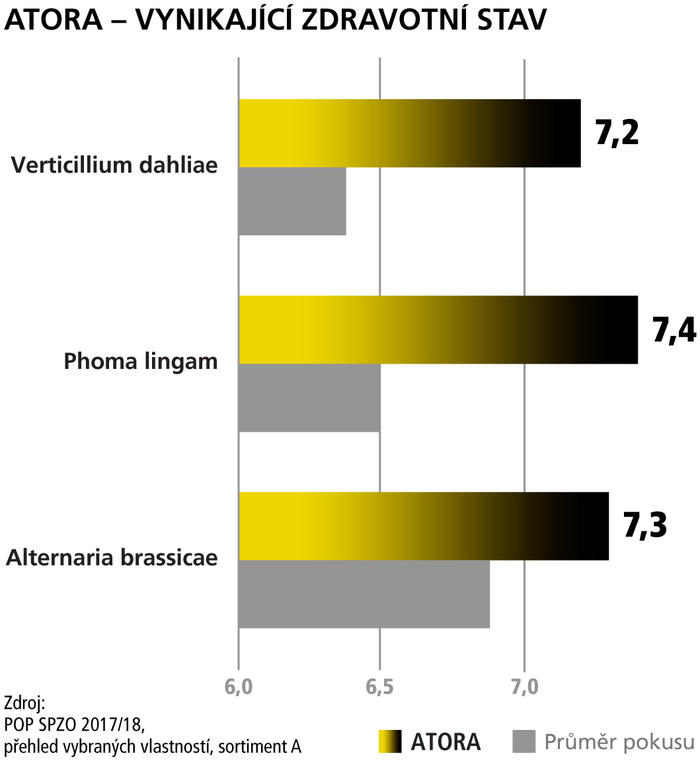 ATORA – VYNIKAJÍCÍ ZDRAVOTNÍ STAV